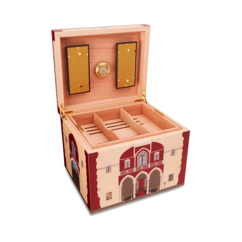 WOODEN HUMIDOR 110 CIG. CASA CUBANA "RED THEATER" N° 87