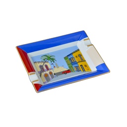 [AS001] ELIE BLEU - CASA CUBANA COLLECTION PORCELAIN ASHTRAY